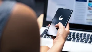 A mobile device with a lock screen